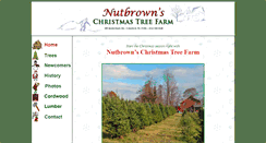 Desktop Screenshot of nutbrownschristmastrees.com