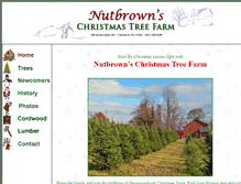 Tablet Screenshot of nutbrownschristmastrees.com